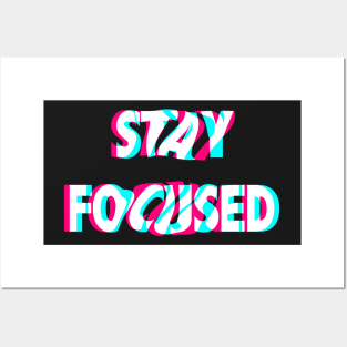 Stay Focused - Positive Words Posters and Art